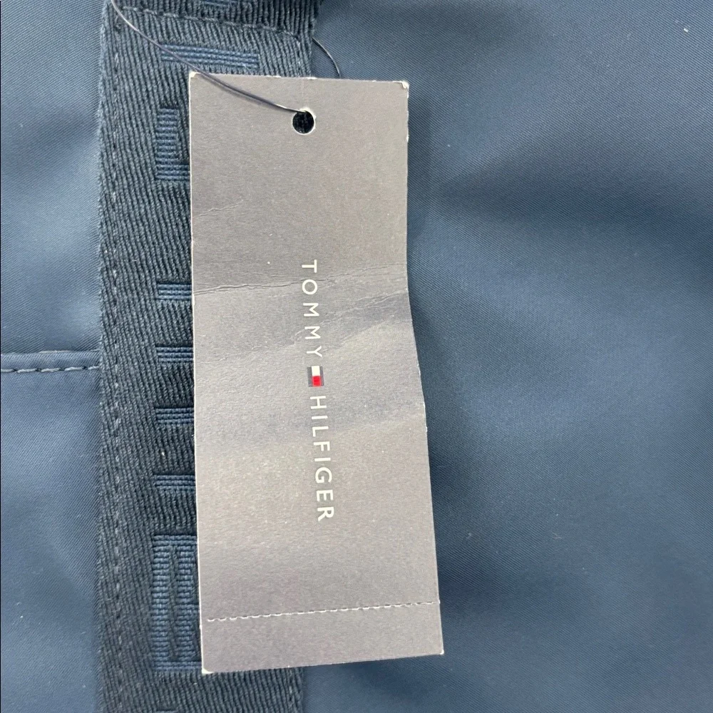 Tommy Hilfiger Navy Blue Nylon Tote Teacher Work Laptop Travel Preppy Bag School